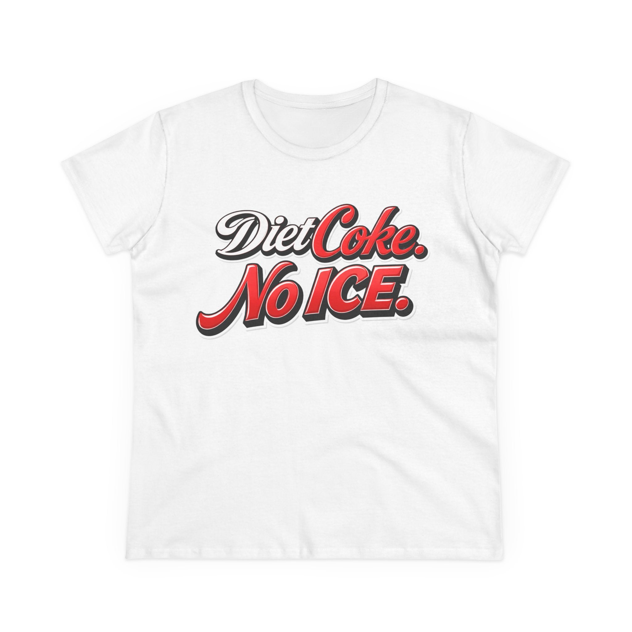 Diet Coke No Ice T‑Shirt — Retro Soda Graphic Tee for Women