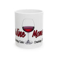 Wine Mom Ceramic Mug — Funny Wine Glass Design, Perfect Gift for Moms