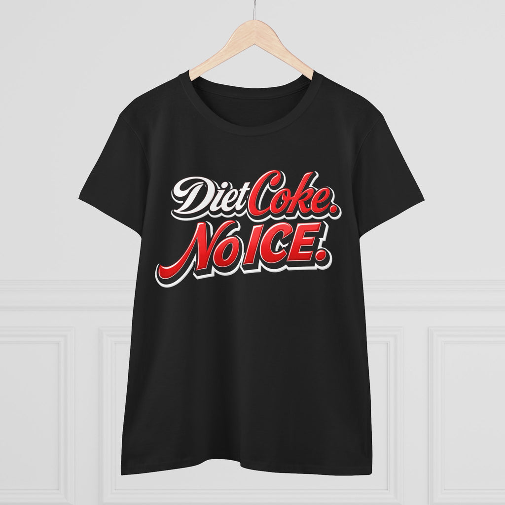 Diet Coke No Ice T‑Shirt — Retro Soda Graphic Tee for Women