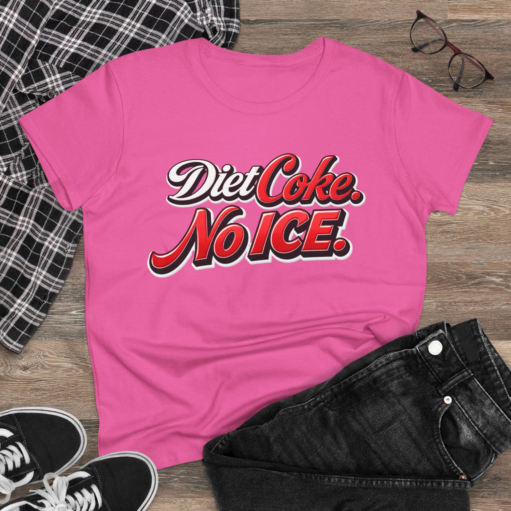 Diet Coke No Ice T‑Shirt — Retro Soda Graphic Tee for Women