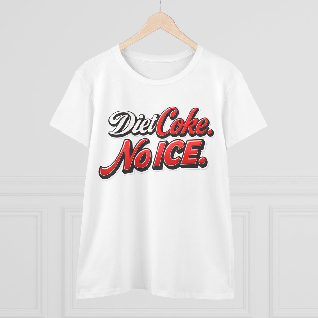 Diet Coke No Ice T‑Shirt — Retro Soda Graphic Tee for Women