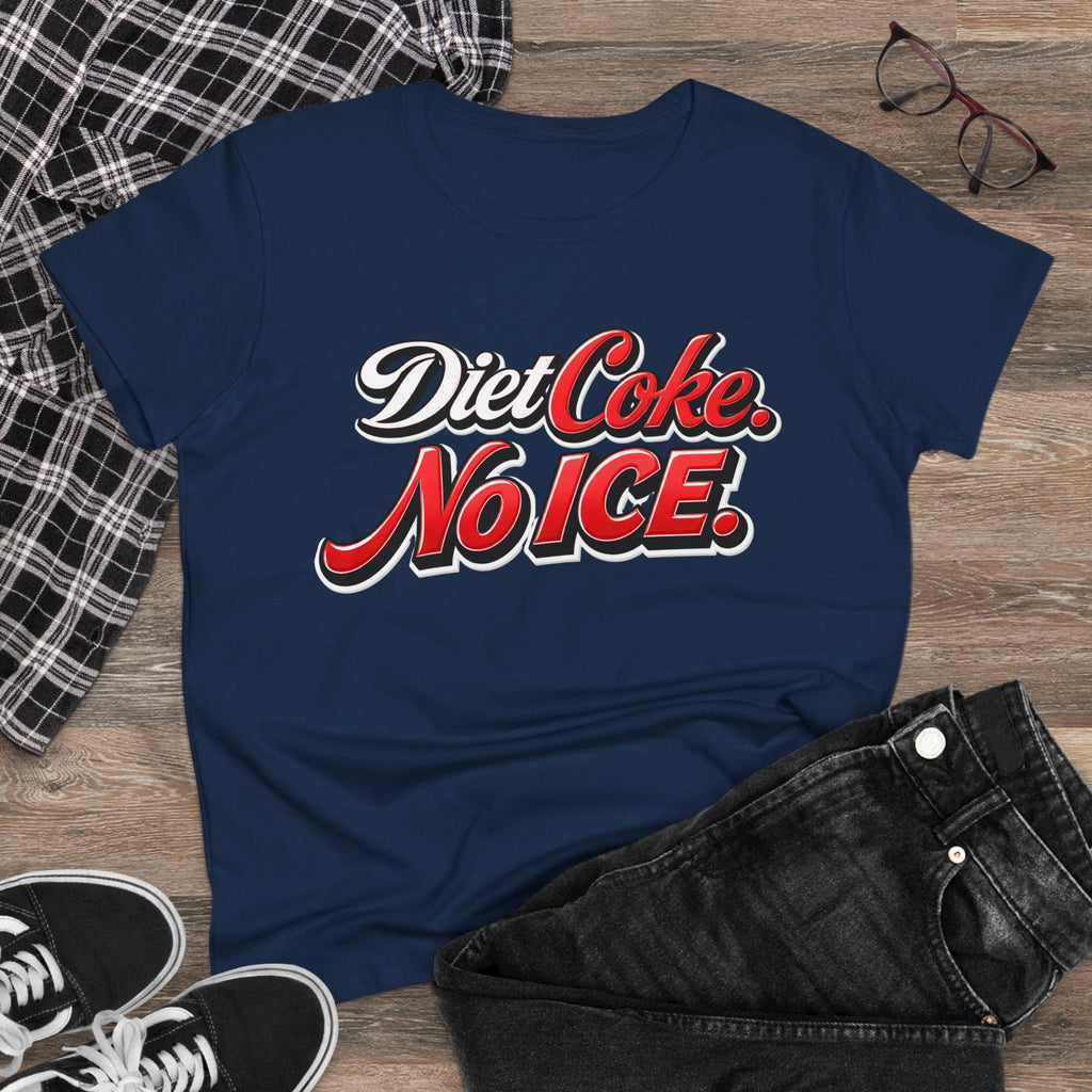 Diet Coke No Ice T‑Shirt — Retro Soda Graphic Tee for Women