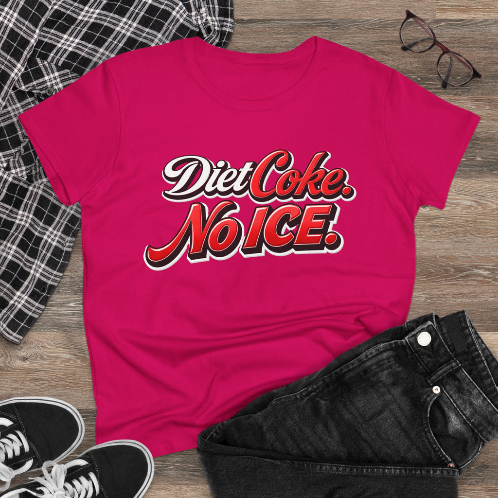 Diet Coke No Ice T‑Shirt — Retro Soda Graphic Tee for Women