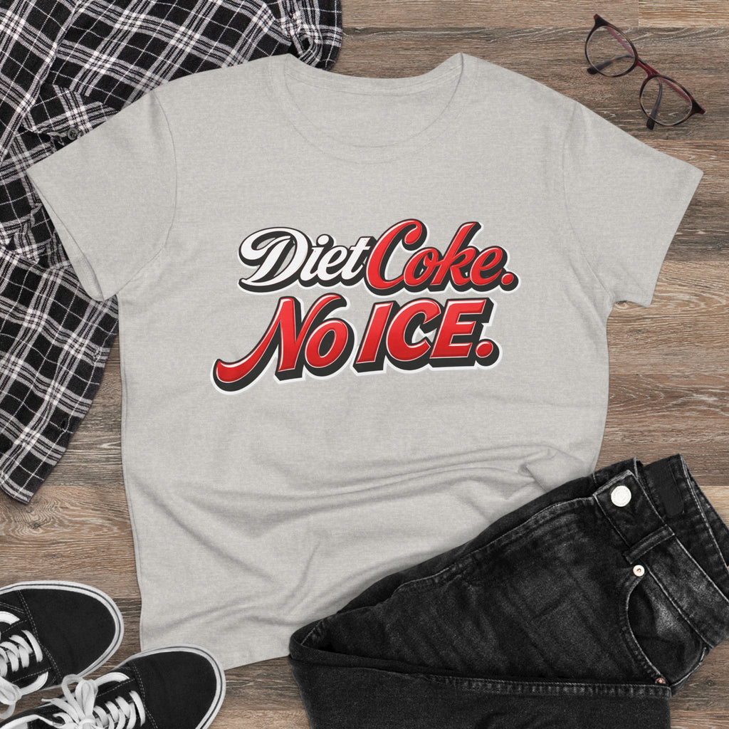 Diet Coke No Ice T‑Shirt — Retro Soda Graphic Tee for Women