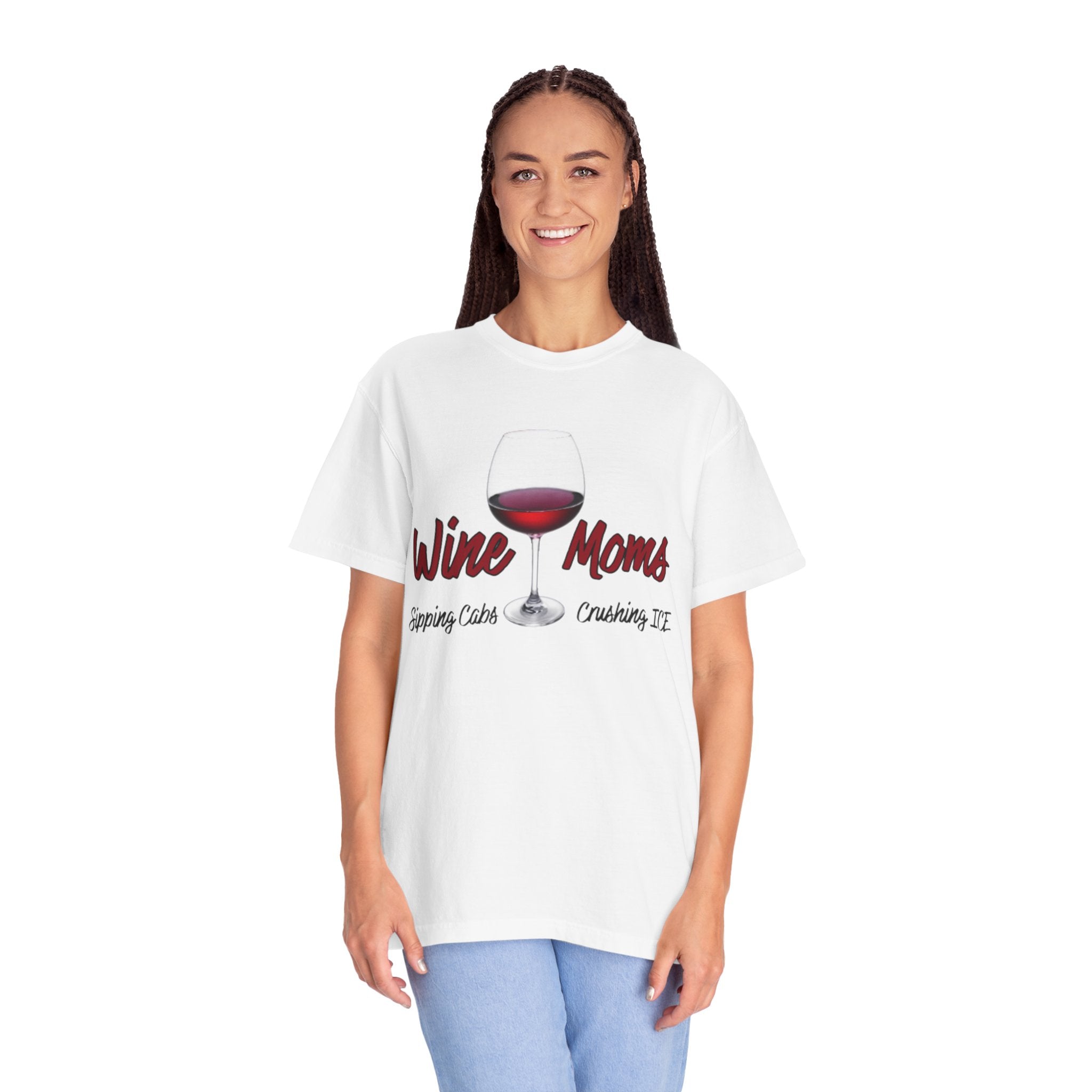 Wine Moms T-Shirt — Sipping Cabernet, Crushing It