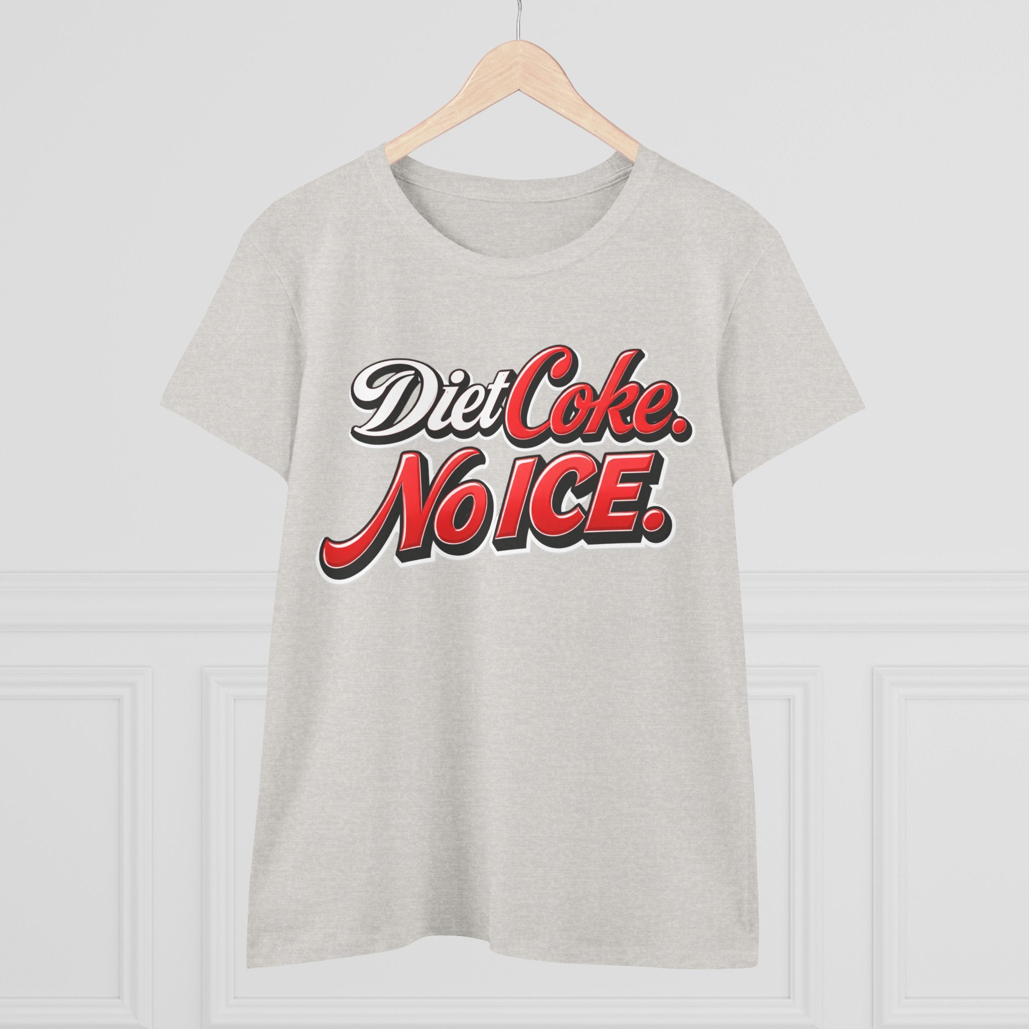 Diet Coke No Ice T‑Shirt — Retro Soda Graphic Tee for Women