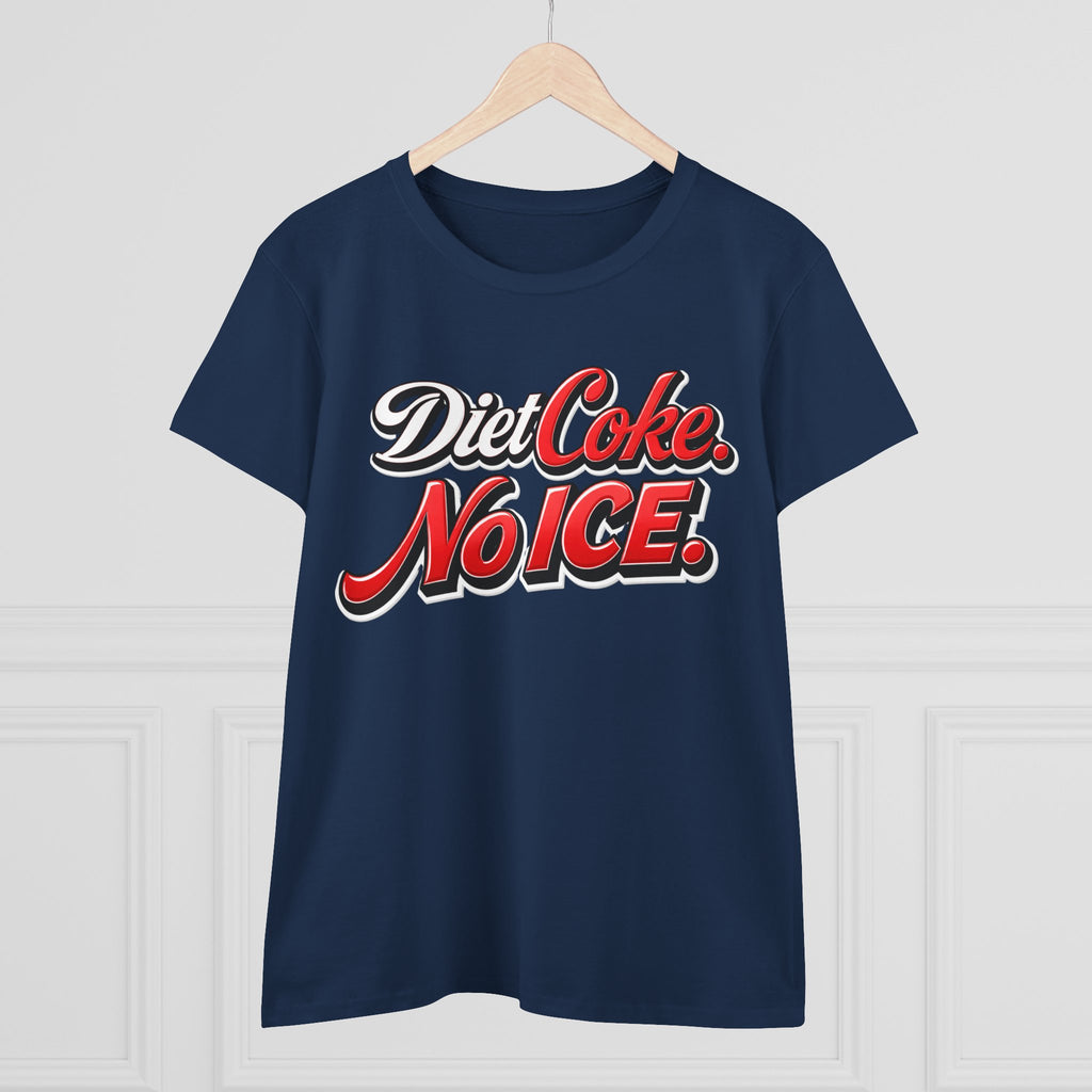 Diet Coke No Ice T‑Shirt — Retro Soda Graphic Tee for Women