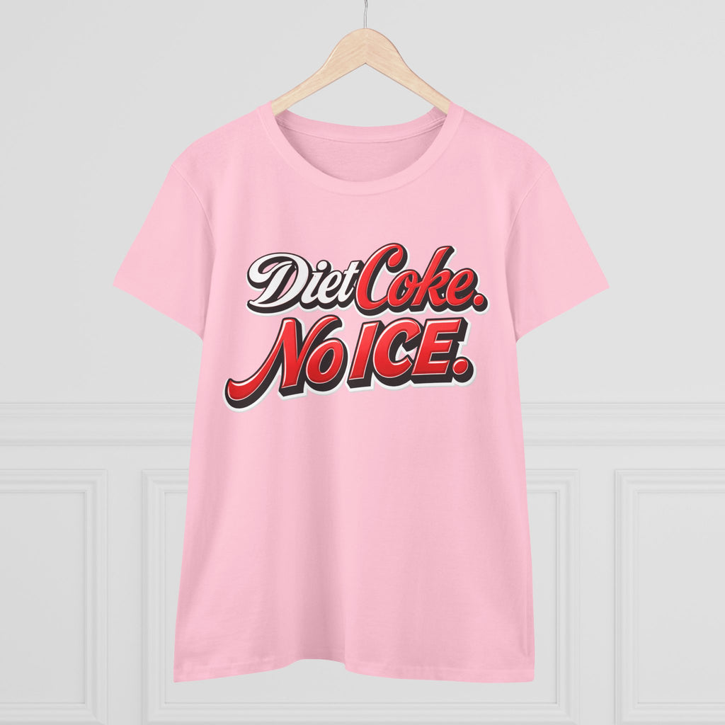 Diet Coke No Ice T‑Shirt — Retro Soda Graphic Tee for Women